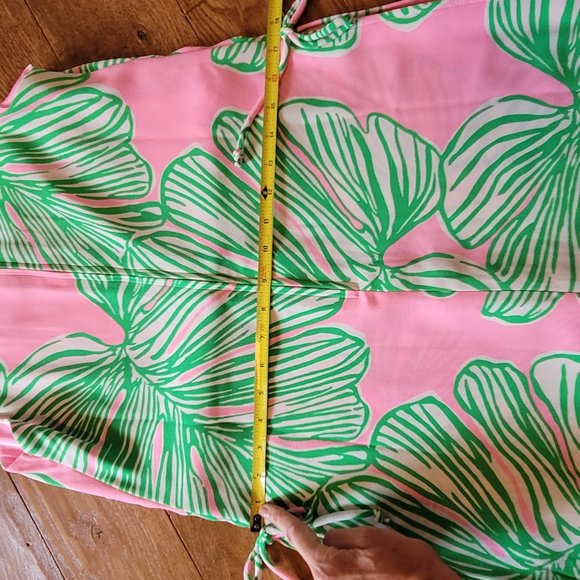 NEW Lilly Pulitzer Donna Romper Mandevilla Baby Who Let the Fronds Out Size 6 - Picture 10 of 11